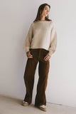 Zaidee Knit Sweater in Beige FINAL SALE