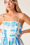WANDER LUST MIDI DRESS BLUE