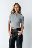 Cami Ribbed Sweater in Grey