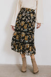 Cindie Tiered Midi Skirt FINAL SALE