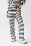 Taya Striped Wide Leg Pants in Navy FINAL SALE