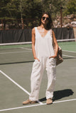 Marie Jumpsuit in Cream FINAL SALE