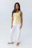 Apollo Knit Tank Top in Yellow