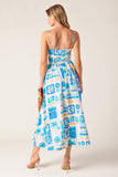 WANDER LUST MIDI DRESS BLUE
