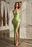 KOLLYN GOWN STRAPLESS LUXE SATIN FITTED GOWN