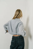 Rayna Striped Collared Top in Blue FINAL SALE