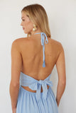 Naia Halter Linen Maxi Dress