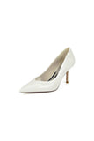 Rose Pink High Heels with Natural Wood Heel