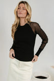 Camden Ribbed Top in Black FINAL SALE