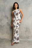 Eden Floral Top in Cream