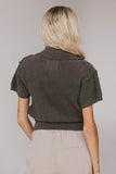 Hayes Knit Cardigan in Charcoal FINAL SALE