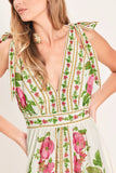 ROSE VINE ROMANCE MAXI DRESS