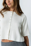 Macey Knit Sweater in Cream