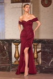 Pilar Gown Off The Shoulder Evening Dress With Ruffle