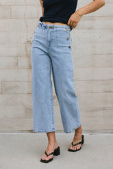 Amiri Wide Leg Jeans in Light Wash FINAL SALE