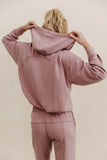 Balance Zip Up Hoodie in Mauve FINAL SALE