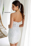 4227 Primavera Corset Beaded Mini Dress