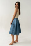 Sierra Pleated Midi Skirt