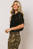 Mari Lace Blouse in Black FINAL SALE