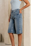 Alden Bermuda Shorts in Medium Wash FINAL SALE