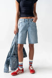 Dylan Two Toned Bermuda Shorts