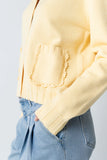 Tacie Knit Cardigan in Butter Yellow