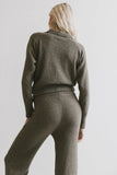Breck Knit Sweater in Olive FINAL SALE