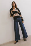 Akari Striped Sweater in Camel FINAL SALE