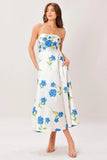 GARDEN MUSE FLORAL MIDI DRESS