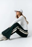 Avery Striped Pants in Green FINAL SALE