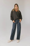 Emiliano Wide Leg Jeans in Dark Wash FINAL SALE