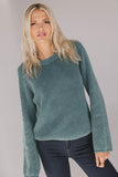 Aveline Knit Sweater in Teal FINAL SALE