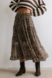 Kayden Leopard Maxi Skirt FINAL SALE