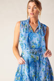 EVER AFTER BOW TIE MIDI DRESS POWDER BLUE
