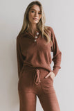 Breck Knit Sweater in Brick FINAL SALE
