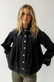 Lennon Denim Jacket in Washed Black FINAL SALE