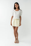 Tracie Floral Blouse in White