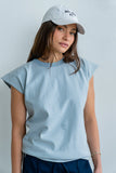 Vinnie Muscle Tee in Blue