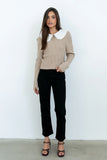 Reya Straight Leg Jeans in Washed Black
