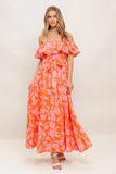 CITRUS GARDEN MIDI DRESS