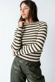 Waldorf Striped Top in Olive