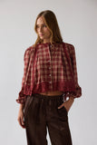 Randall Plaid Blouse
