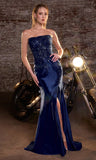 Hayes Gown Floral Lace Dress With Straight Neckline