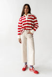 Mylah Wide Leg Jeans in Ivory