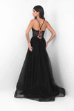 Dani Gown Black Lace Tulle A line Dress