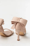 Marcel Bow Heels in Beige