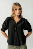 Zayne Button Up in Black