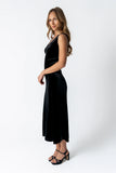 Kalani Velvet Maxi Dress in Black FINAL SALE