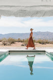 Nora Midi Dress in Terracotta