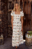 Jayce Embroidered Floral Maxi Dress FINAL SALE